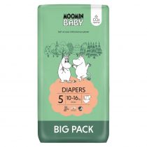 Muumi Baby Moomin Baby, Pieluszki 5 Maxi (10-16 kg), Eko Big Pack 60 szt.