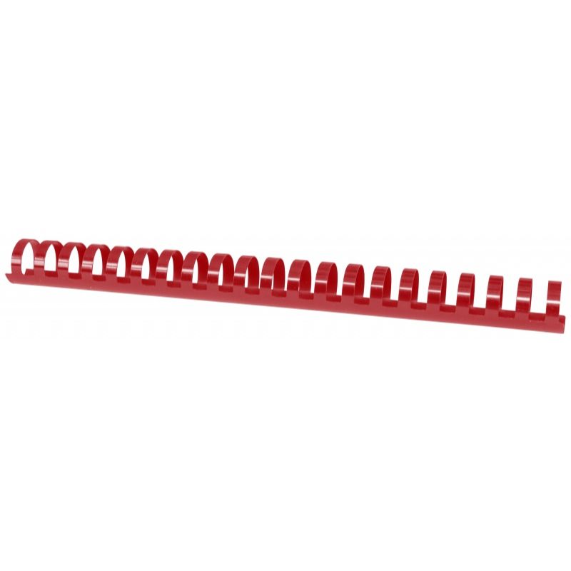 Grzbiety do bindowania OFFICE PRODUCTS 25mm czerwone plastikowe 50szt.