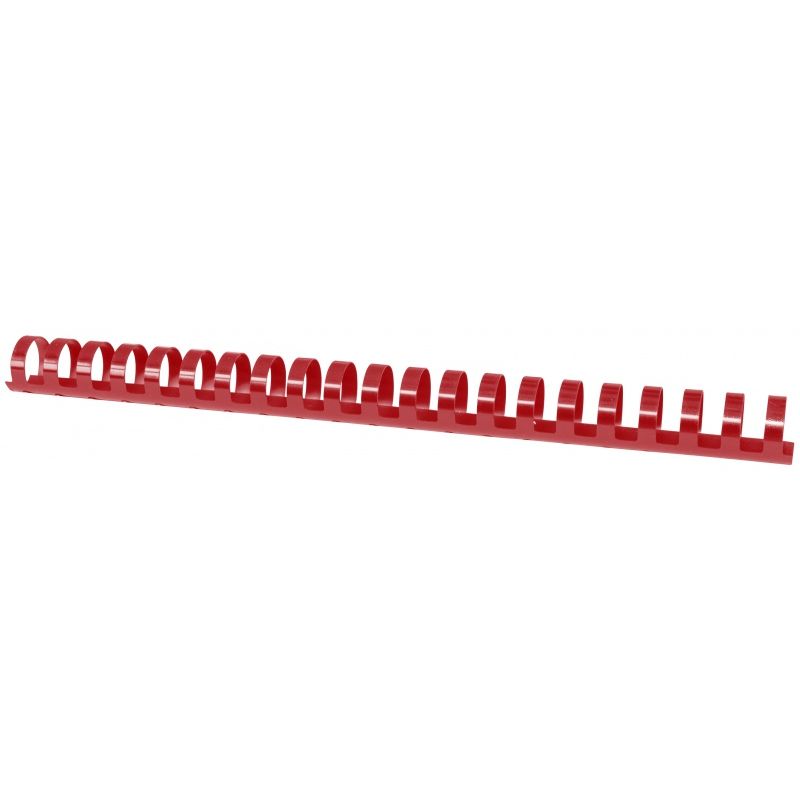 Grzbiety do bindowania OFFICE PRODUCTS 22mm czerwone plastikowe 50szt.