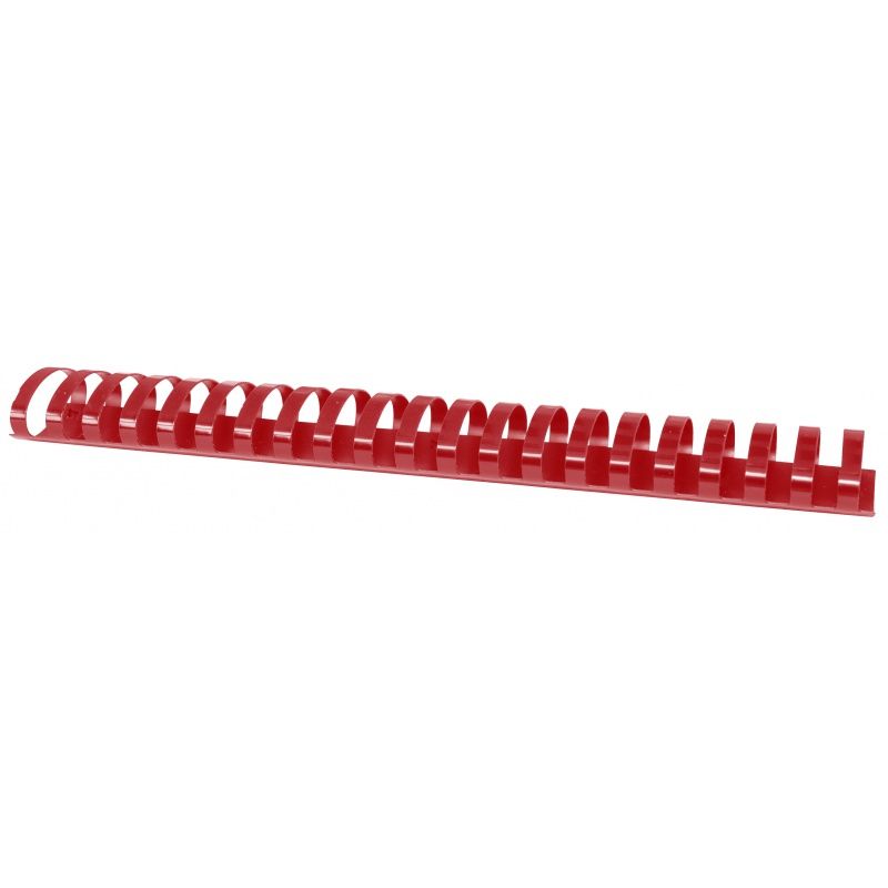 Grzbiety do bindowania OFFICE PRODUCTS 51mm czerwone plastikowe 50szt.