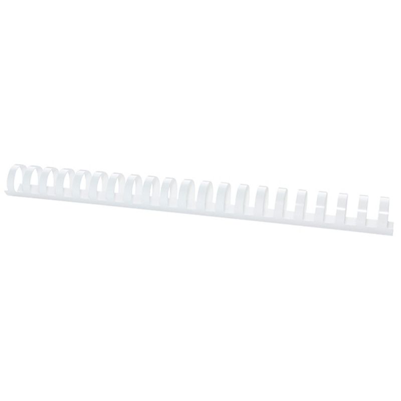 Grzbiety do bindowania OFFICE PRODUCTS 25mm białe plastikowe 50szt.
