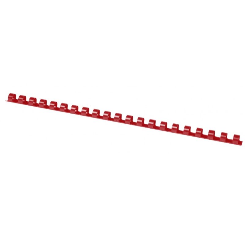 Grzbiety do bindowania OFFICE PRODUCTS 8mm czerwone plastikowe 100szt.