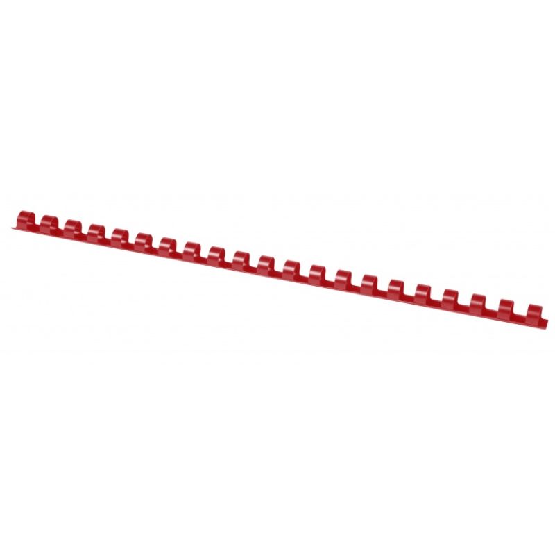 Grzbiety do bindowania OFFICE PRODUCTS 6mm czerwone plastikowe 100szt.