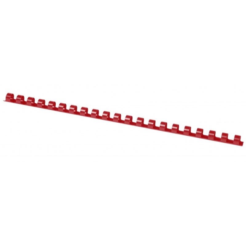 Grzbiety do bindowania OFFICE PRODUCTS 12mm czerwone plastikowe 100szt.