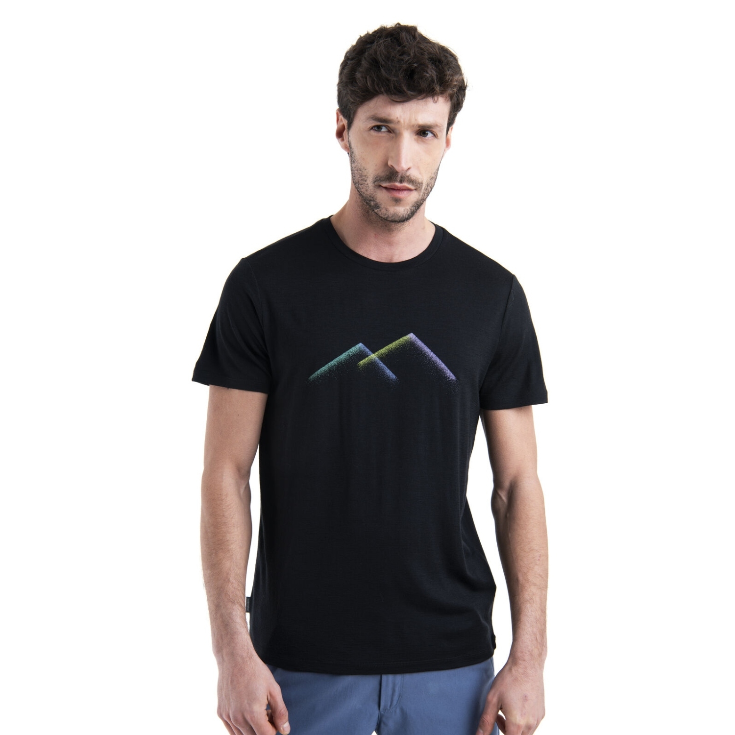 Męska koszulka termoaktywna Icebreaker Merino 150 Tech Lite III SS Peak Glow black - L
