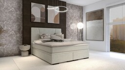 Łóżko Valerio kontynentalne z pojemnikiem lub bez