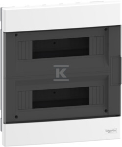 Rozdzielnica podtynkowa, Easy9 EU IP40 EZ9EU-2-12-PT-T transparentna 2 rzędy 12 modułów/rząd