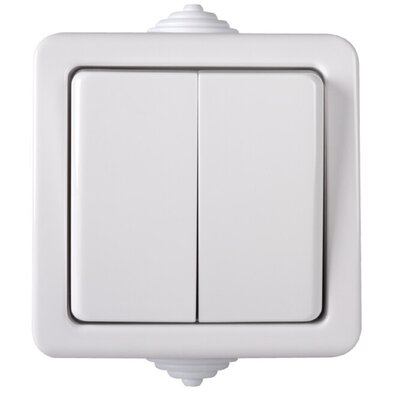 Kanlux TEKNO Łącznik świecznikowy 250V biały IP54 33495 33495