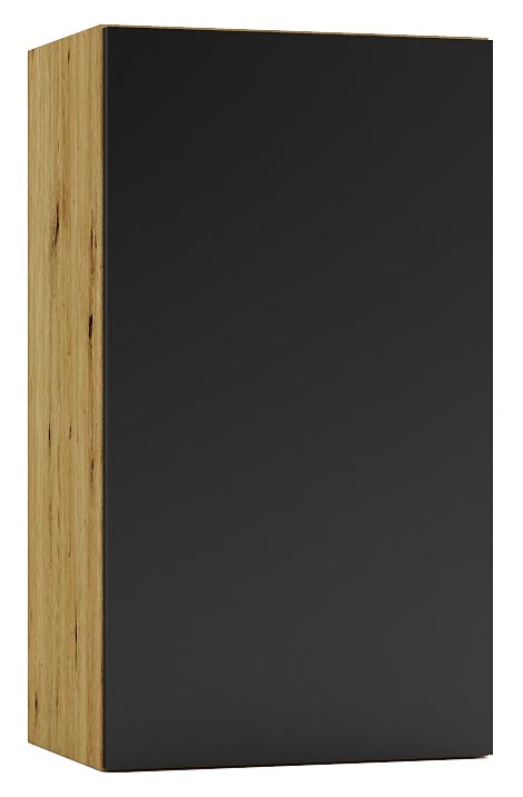 Szafka kuchenna górna 40 cm dąb artisan + czarny H7-A23