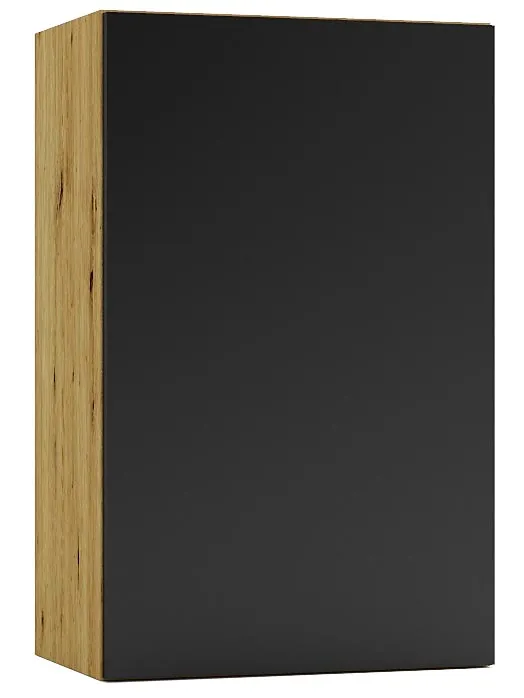 Szafka kuchenna górna 45 cm dąb artisan + czarny N7-T85