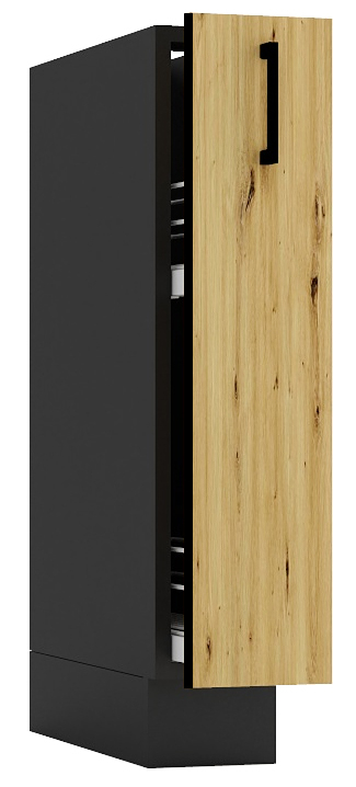 Szafka cargo 15 cm grafit + dąb artisan T1-K85