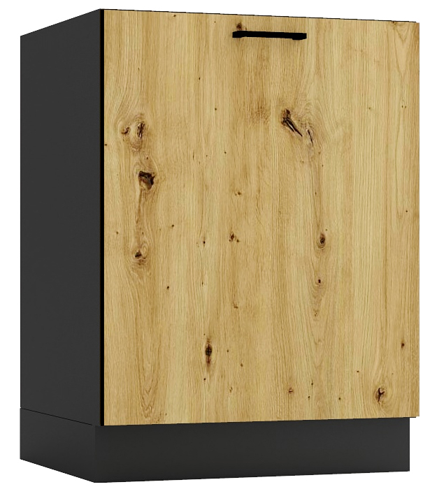 Szafka na płytę indukcyjną grafit + dąb artisan S5-K85