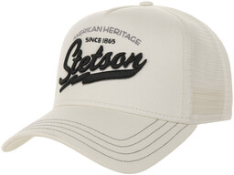 Czapka Trucker Since 1865 by Stetson, kremowobiały, One Size Small