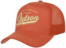Czapka Trucker Since 1865 by Stetson, koralowy, One Size Small