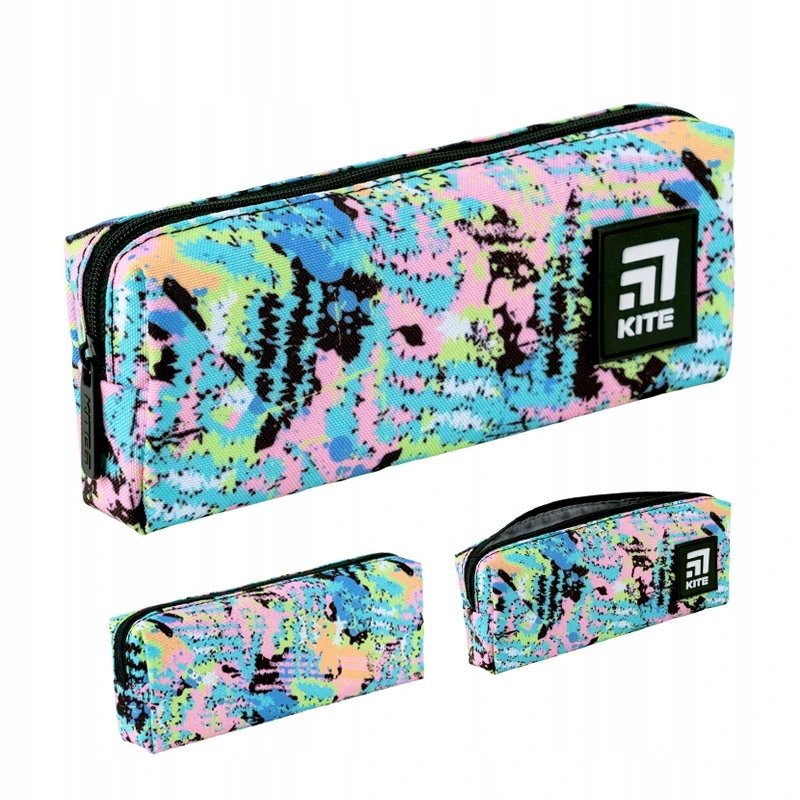 Piórnik saszetka szkolny dla dziewczynek wielokolorowy Kite