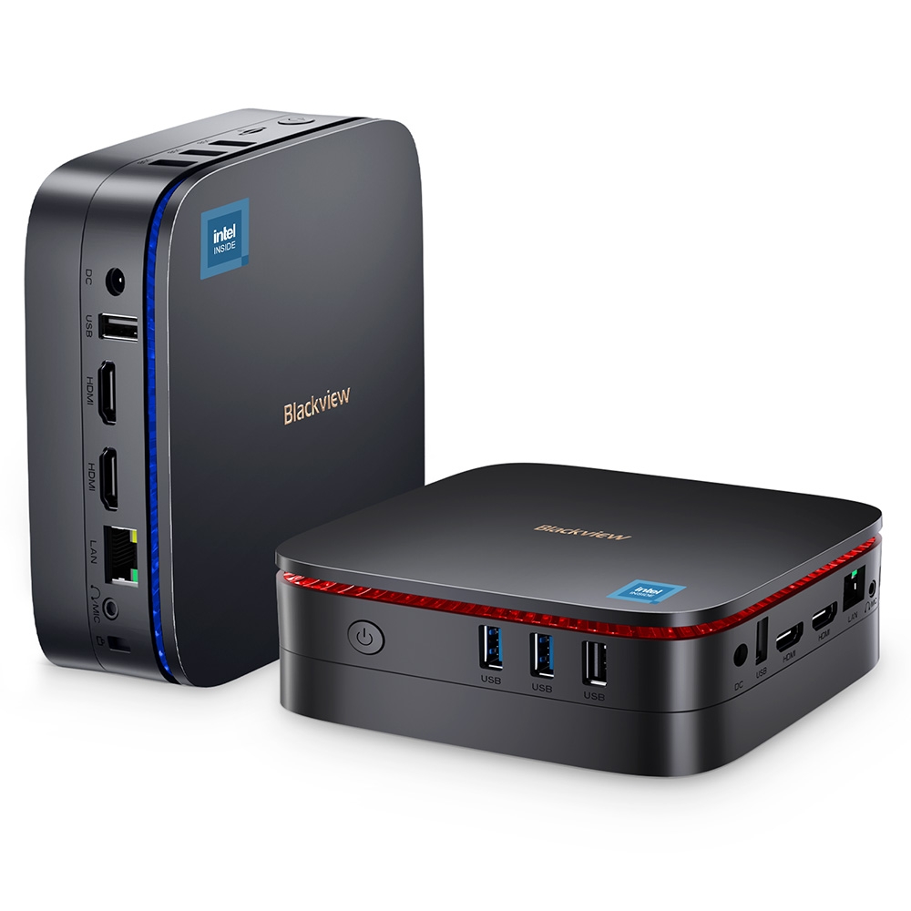 Blackview Mini PC  MP60, Intel N95 4 rdzenie do 3,4GHz, 16GB RAM 1TB SSD, wyświetlacz dualny 2*HDMI 4K 60Hz