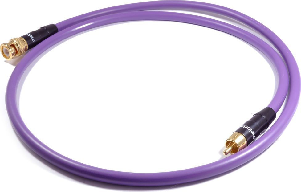 Kabel Melodika RCA Cinch - BNC 0.75m fioletowy