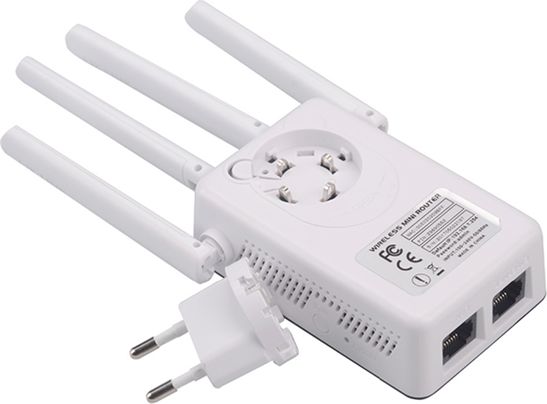 Access Point Pix-Link Wi-Fi Repeater White