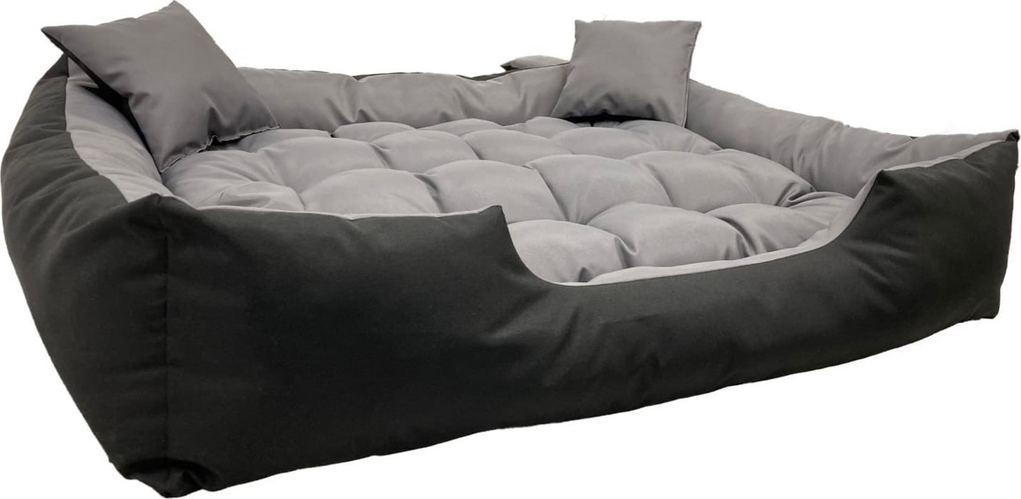 AIO Europe Legowisko dla psa ECCO 115x90 / 130x105 cm szaro-czarne