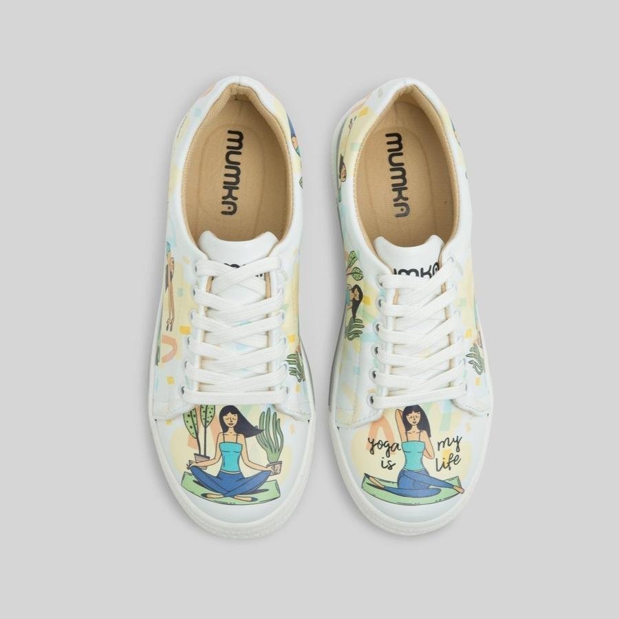 Mumka Shoes Sneakersy wegańskie Joga to moje życie Mumka-38