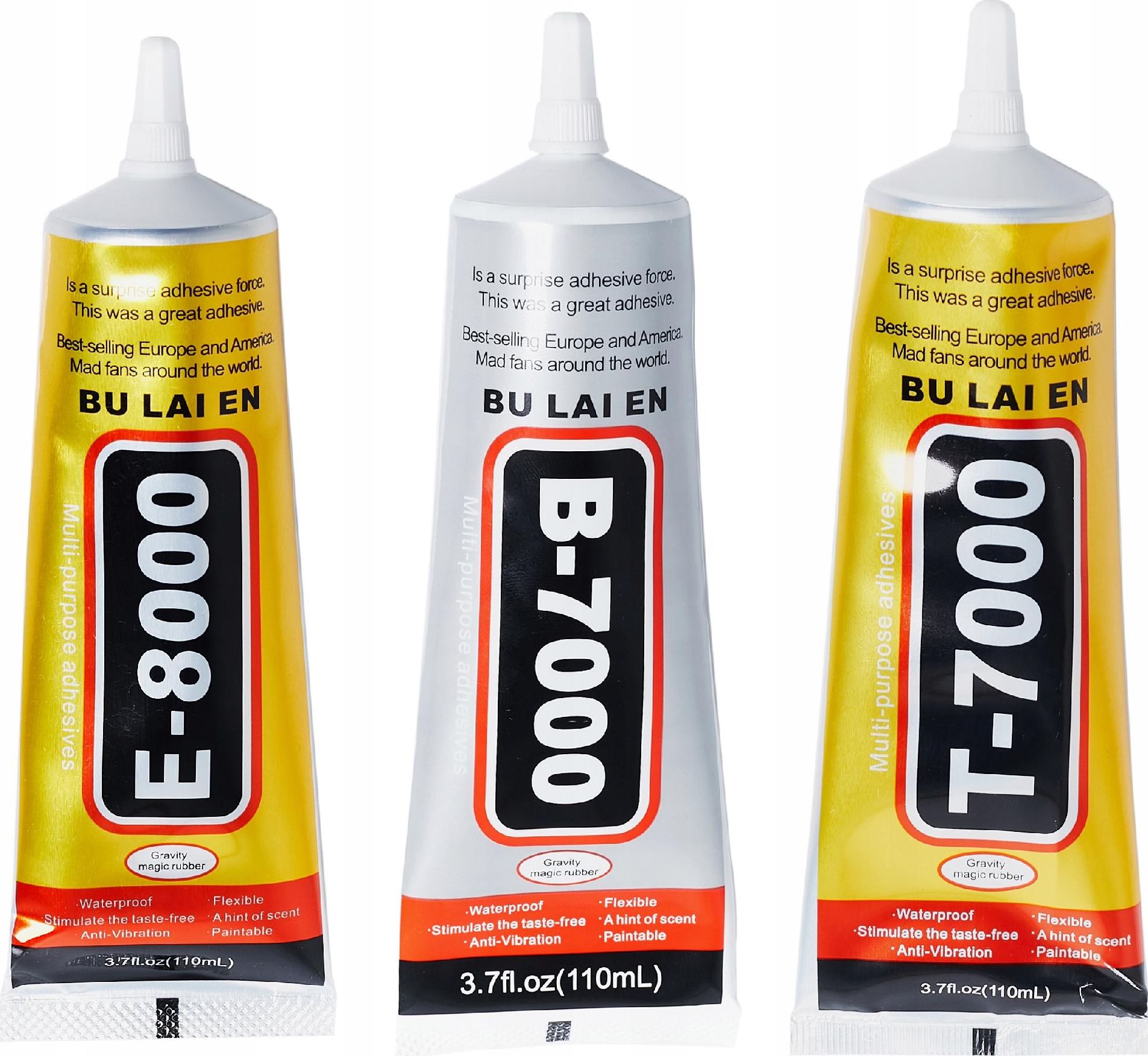 Techrebal Zestaw 3 klejów 110 ml B-7000 + E-8000 + T7000
