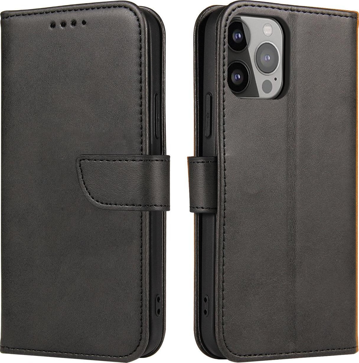 Hurtel Magnet Case etui Samsung Galaxy S23 pokrowiec z klapką portfel podstawka czarne