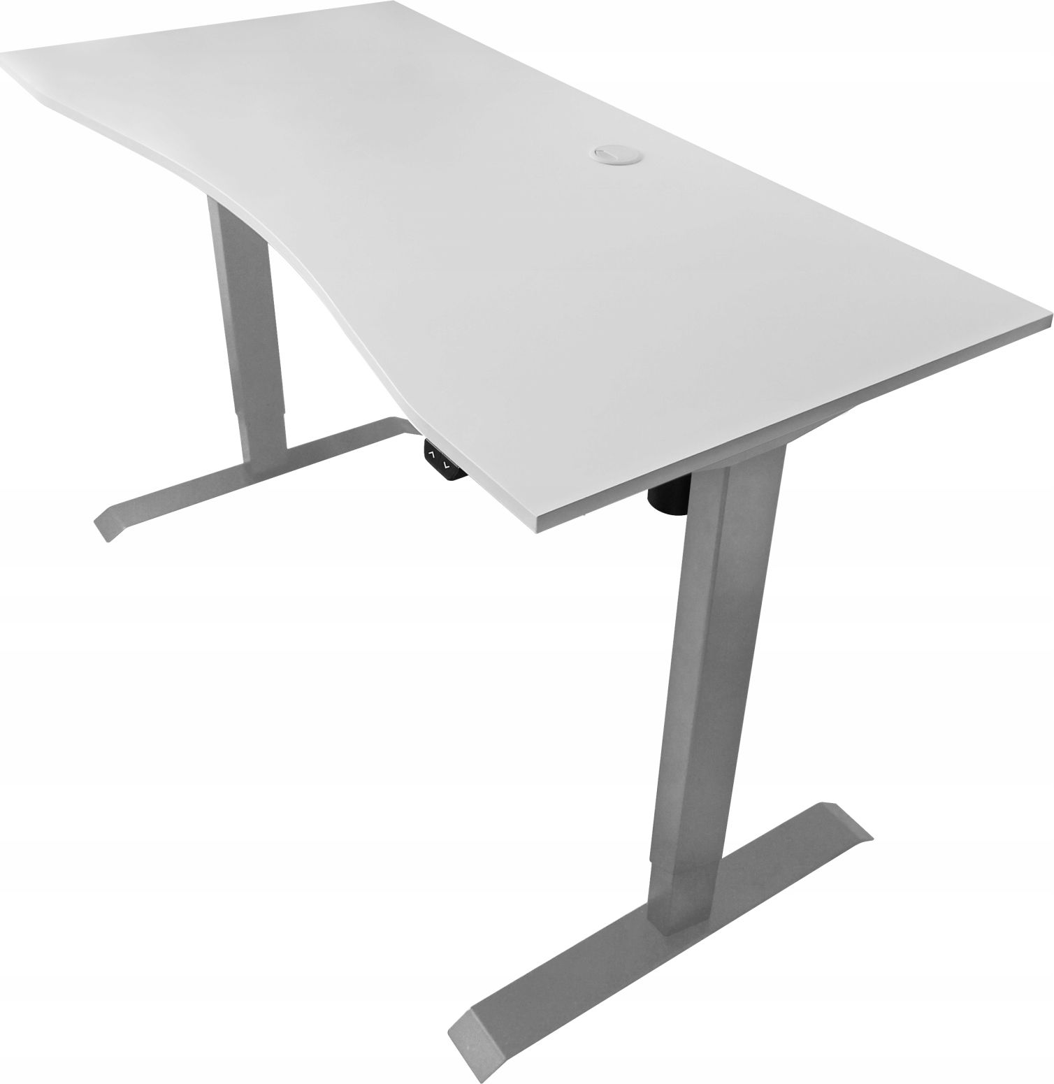 Biurko Zdesk AB-114G-Po/W Biało-Szare 138 cm x 68 cm