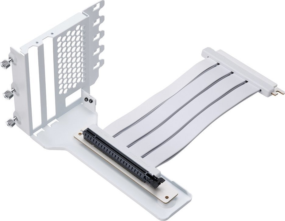 Phanteks Pionowy wspornik karty graficznej, zestaw kabli płaskich PCI-E 4.0 x16 220 mm, biały II