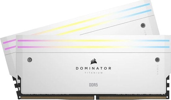 Pamięć Corsair Dominator Titanium RGB, DDR5, 64 GB, 6600MHz, CL32 CMP64GX5M2X6600C32W