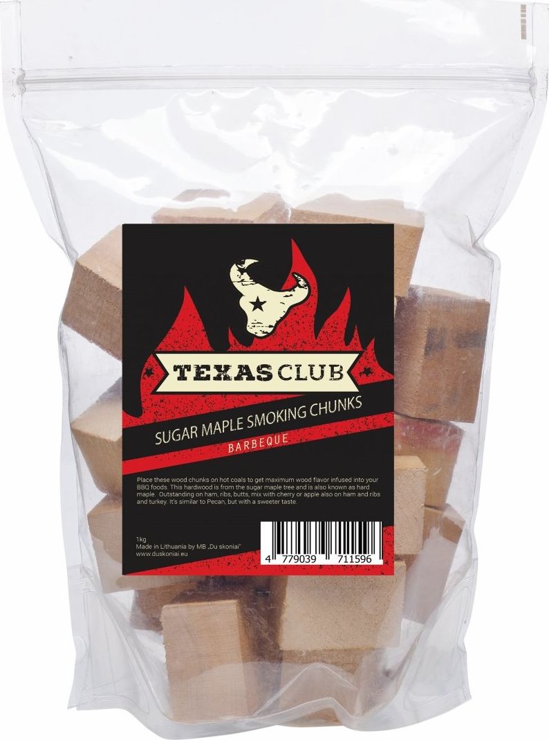 Texas Club Kostki dymne klon cukrowy 1 kg