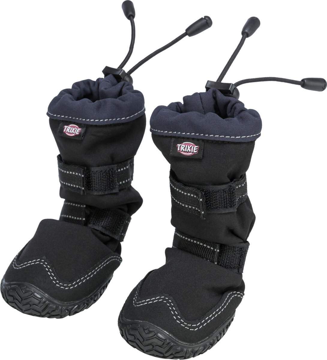 Trixie Walker Active Long, buty, dla psa, S, czarne, 2 szt./opak