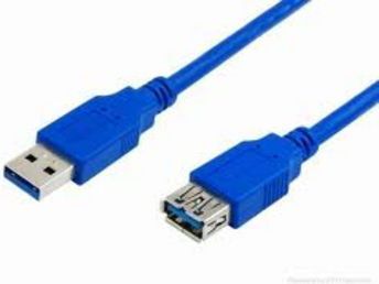 Kabel USB MediaRange USB-A - USB-A 3 m Niebieski (MRCS145)