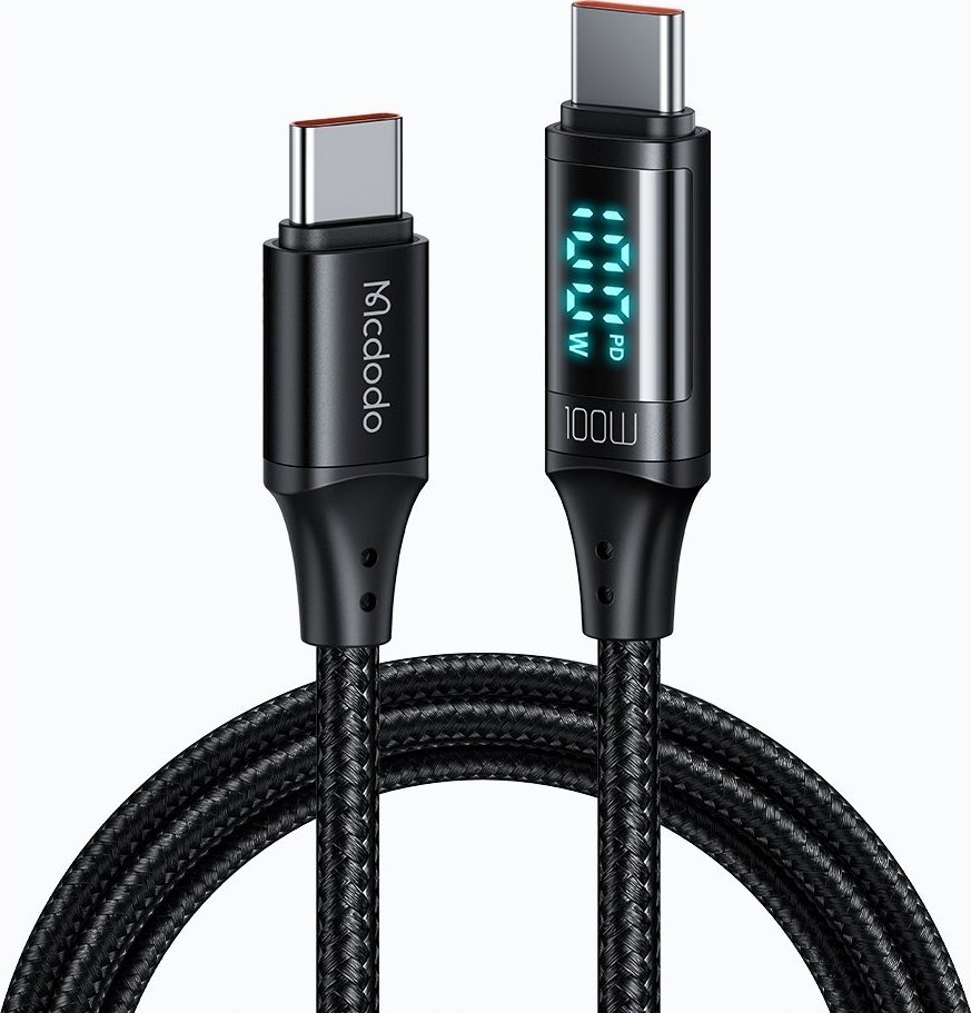 Kabel USB Mcdodo USB-C - USB-C 1.2 m Czarny (MDD39)
