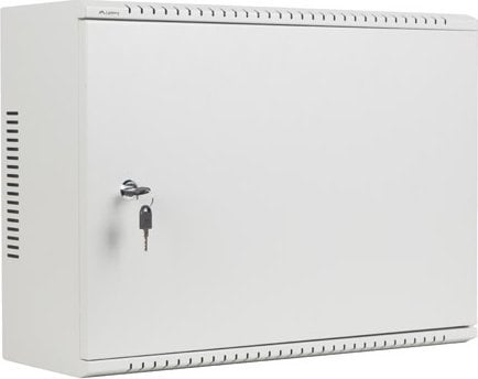 Szafa Lanberg Szafa instalacyjna rack wiszšca 19 cali 4u+3u 540x200 niskoprofilowa złożona szara
