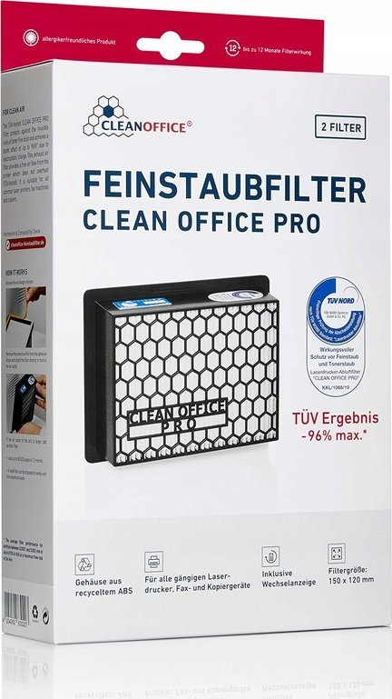 Cleanoffice Filtr przeciwpyłowy drukarki Clean Office 2 szt. 818453