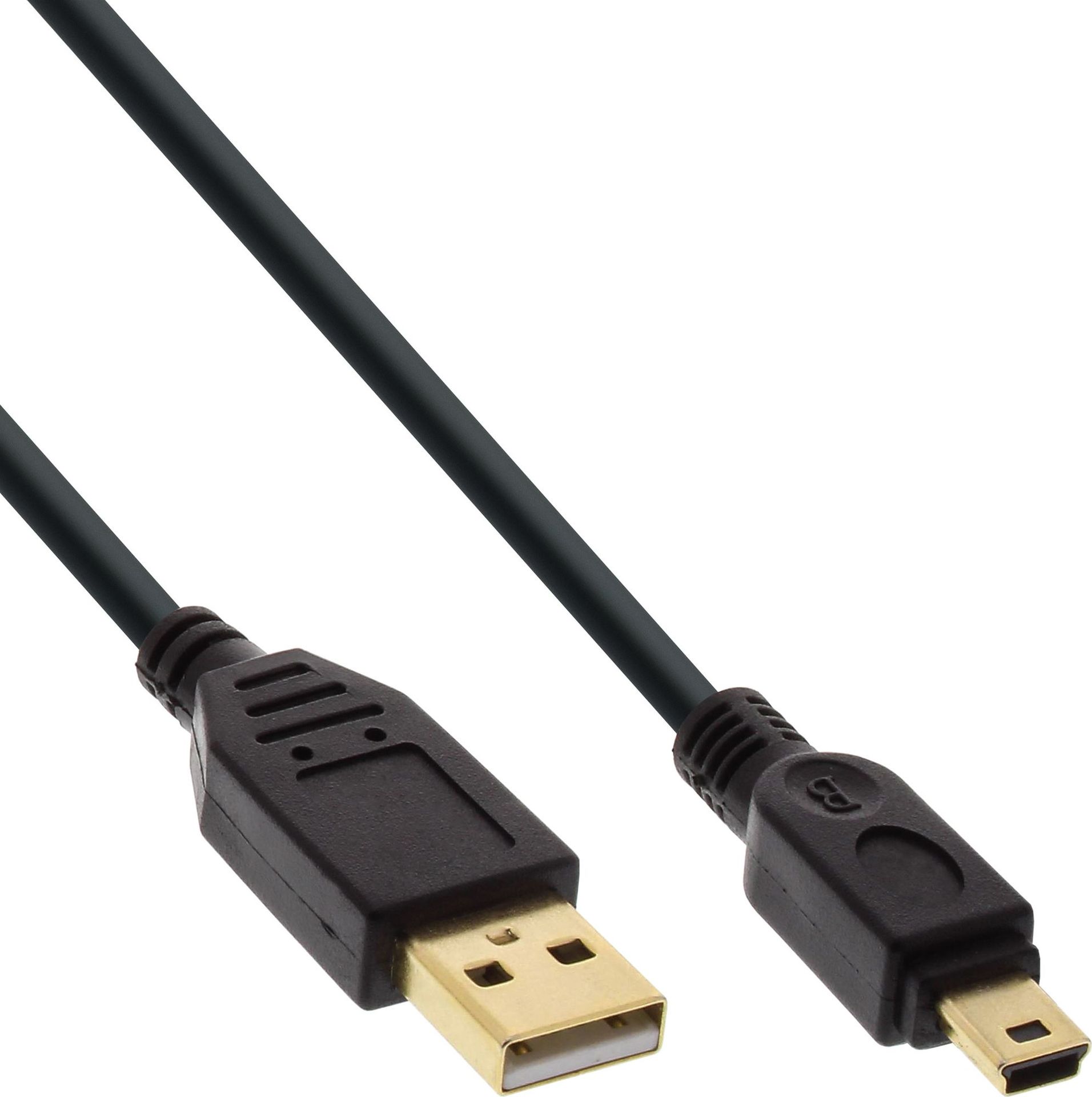 InLine Kabel USB USB A/Mini USB 5m Czarny 31850P