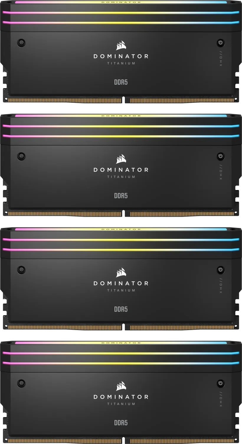 Pamięć Corsair Dominator Titanium RGB, DDR5, 64 GB, 6000MHz, CL36 CMP64GX5M4B6000C36