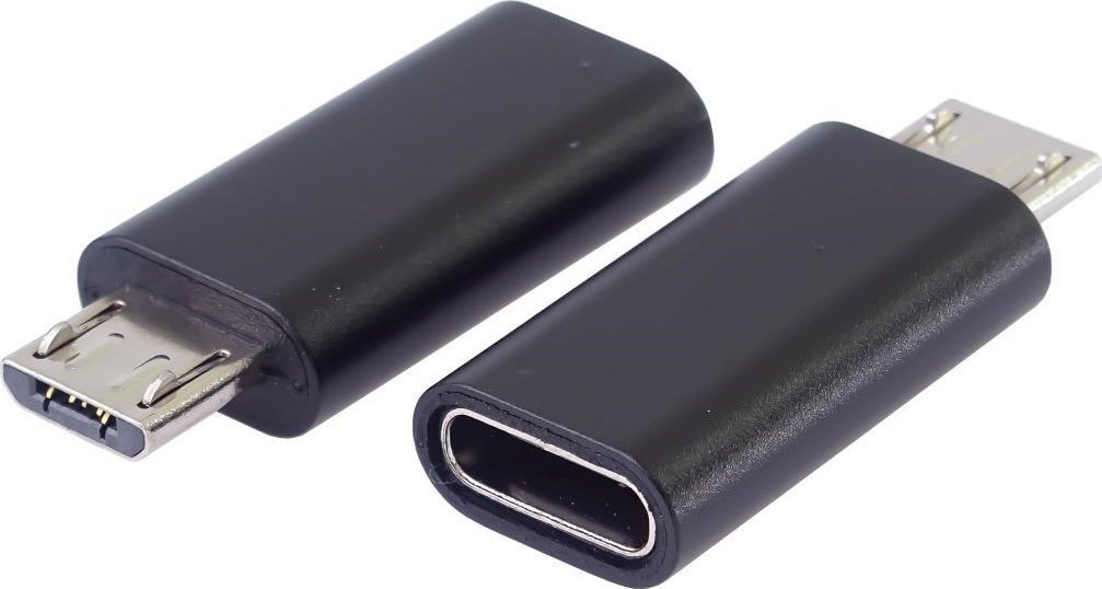 Adapter USB PremiumCord USB-C - microUSB Czarny kur31-20