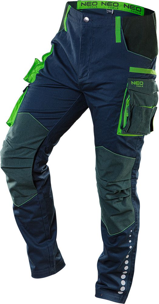 Neo Spodnie robocze PREMIUM, 62% bawełna, 35% poliester, 3% elastan, rozmiar XL (81-226-XL)