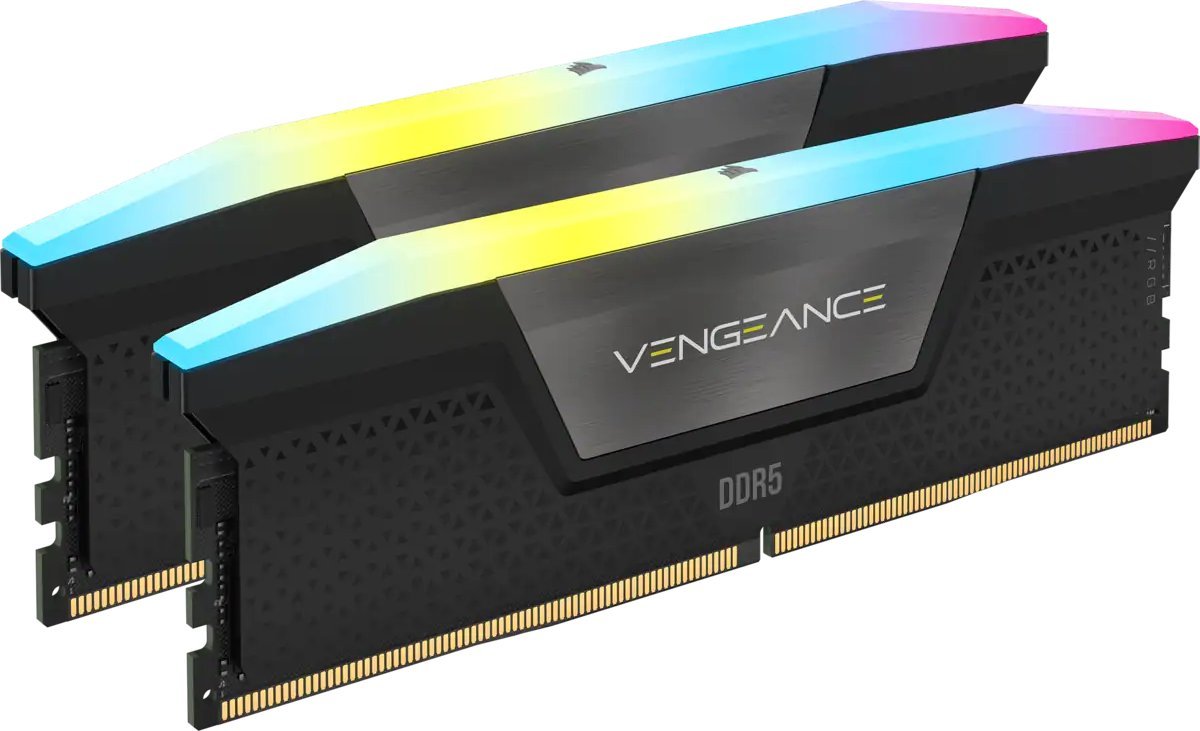 Pamięć Corsair Vengeance RGB, DDR5, 32 GB, 6800MHz, CL40 CMH32GX5M2B6800C40