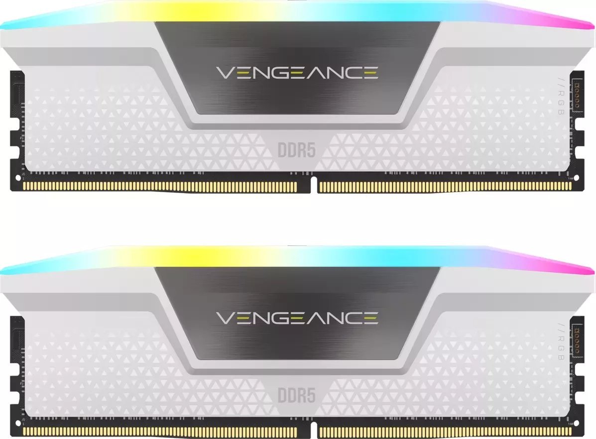 Pamięć Corsair Vengeance RGB, DDR5, 32 GB, 6000MHz, CL30 CMH32GX5M2B6000C30W