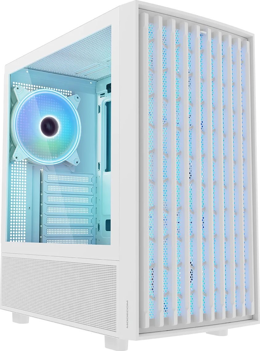 Obudowa Modecom Breeze ARGB Flow biała (AT-BREEZE-MG-ARGB-20-000000-0002)