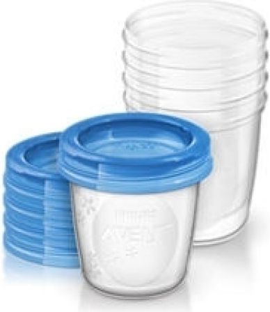 Avent Pojemnik VIA niebieski 5x180ml (AV-000398)