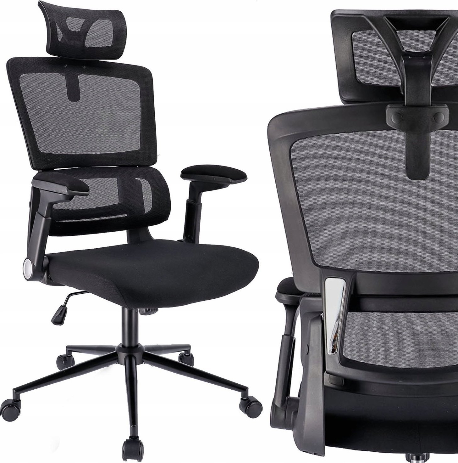 Krzesło biurowe Jumi FOTEL biurowy ERGONOMICZNY obrotowy nowoczesny
