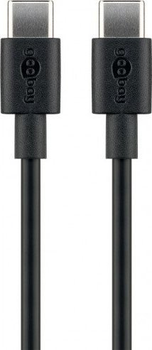 Kabel USB Goobay USB-C - USB-C 1 m Czarny (533568)
