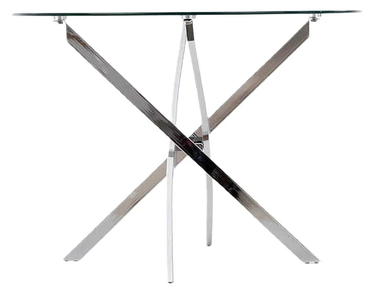 Stół okrągły Halmar Raymond 3 Blat-Biały marmur/Nogi-Srebrny