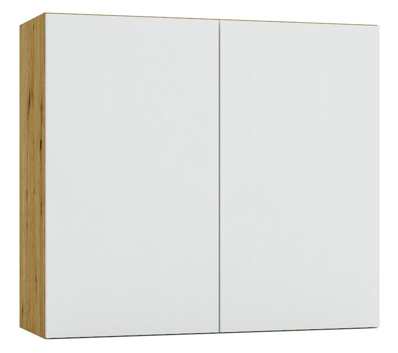 Szafka kuchenna górna 80 cm dąb artisan + popiel H6-A25