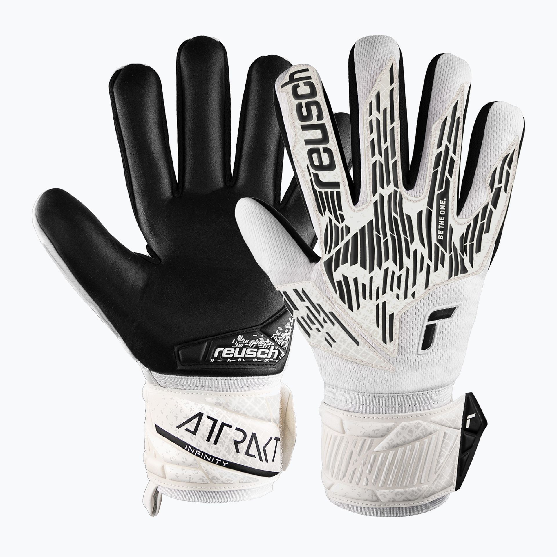 Rękawice bramkarskie Reusch Attrakt Infinity NC white/black WYSYŁKA W 24H 30 DNI NA ZWROT