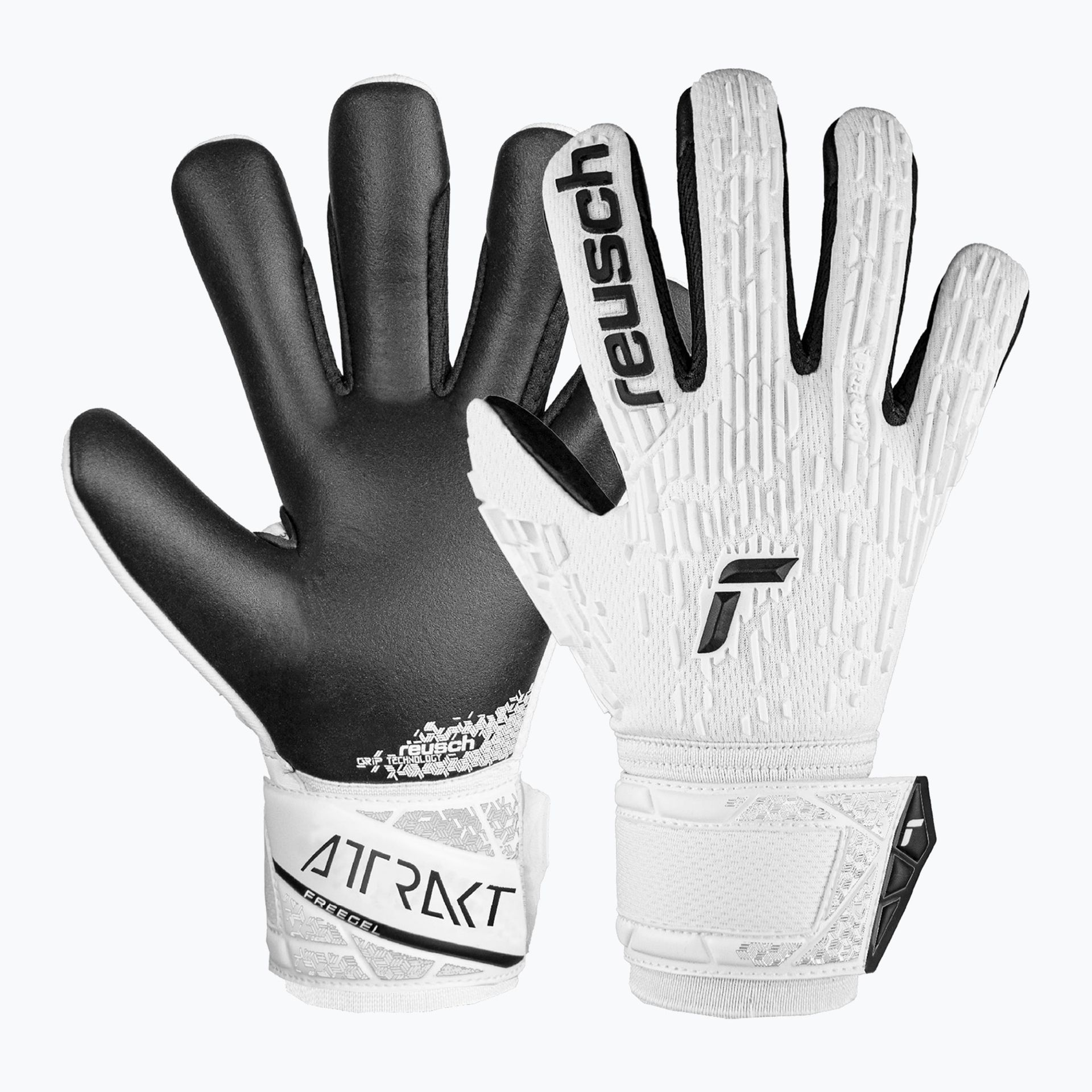 Rękawice bramkarskie Reusch Attrakt Freegel Silver white/black WYSYŁKA W 24H 30 DNI NA ZWROT