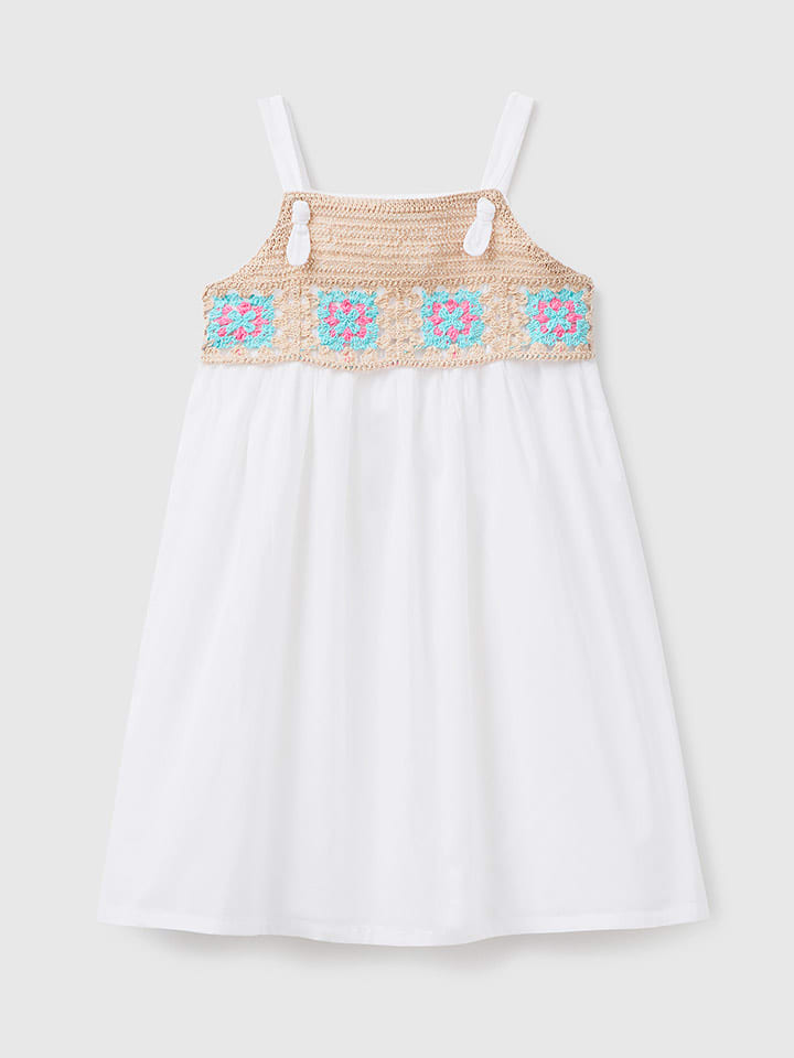 Benetton Sukienka w kolorze białym